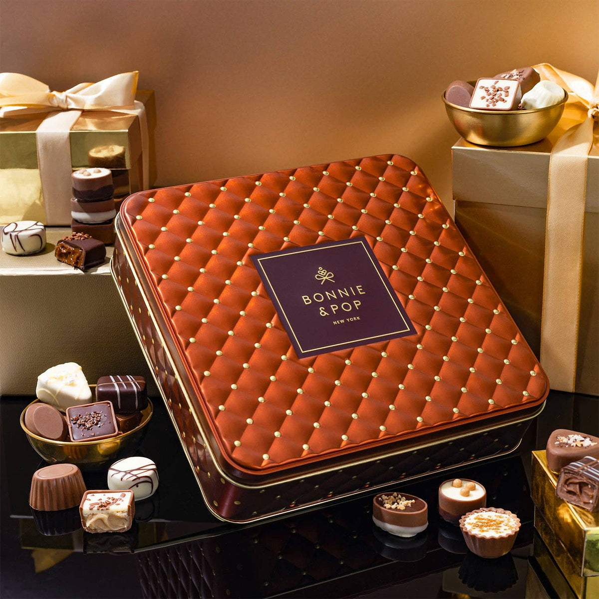 Gourmet Gift Basket with Assorted Truffles & Nuts