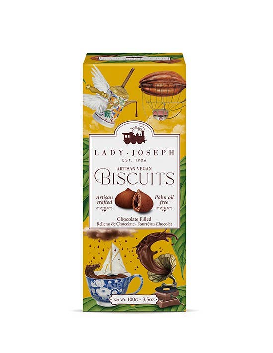 Vegan Chocolate Filled Cookies (Snack Biscuit Cookie)