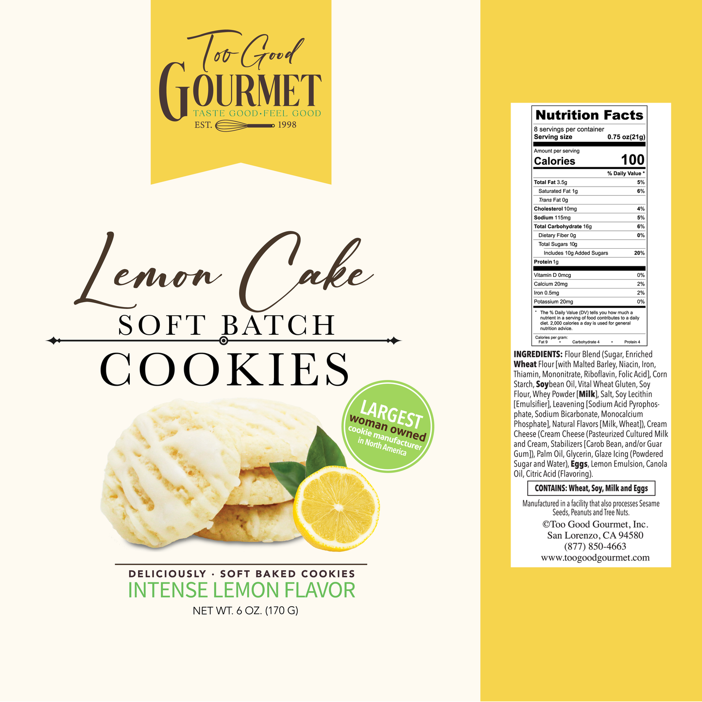 Batter Cookies: Lemon Cake Batter 6oz