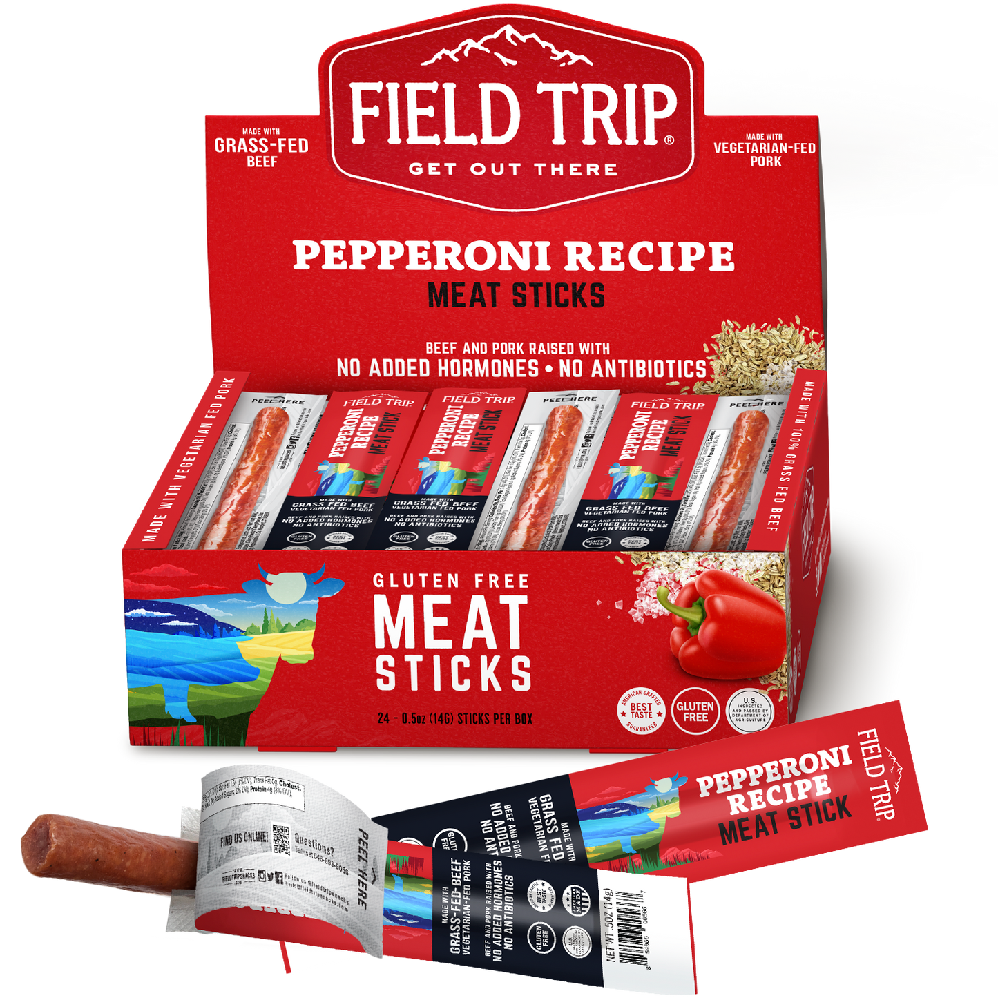 Pepperoni Seasoned Meat Stick (0.5oz)