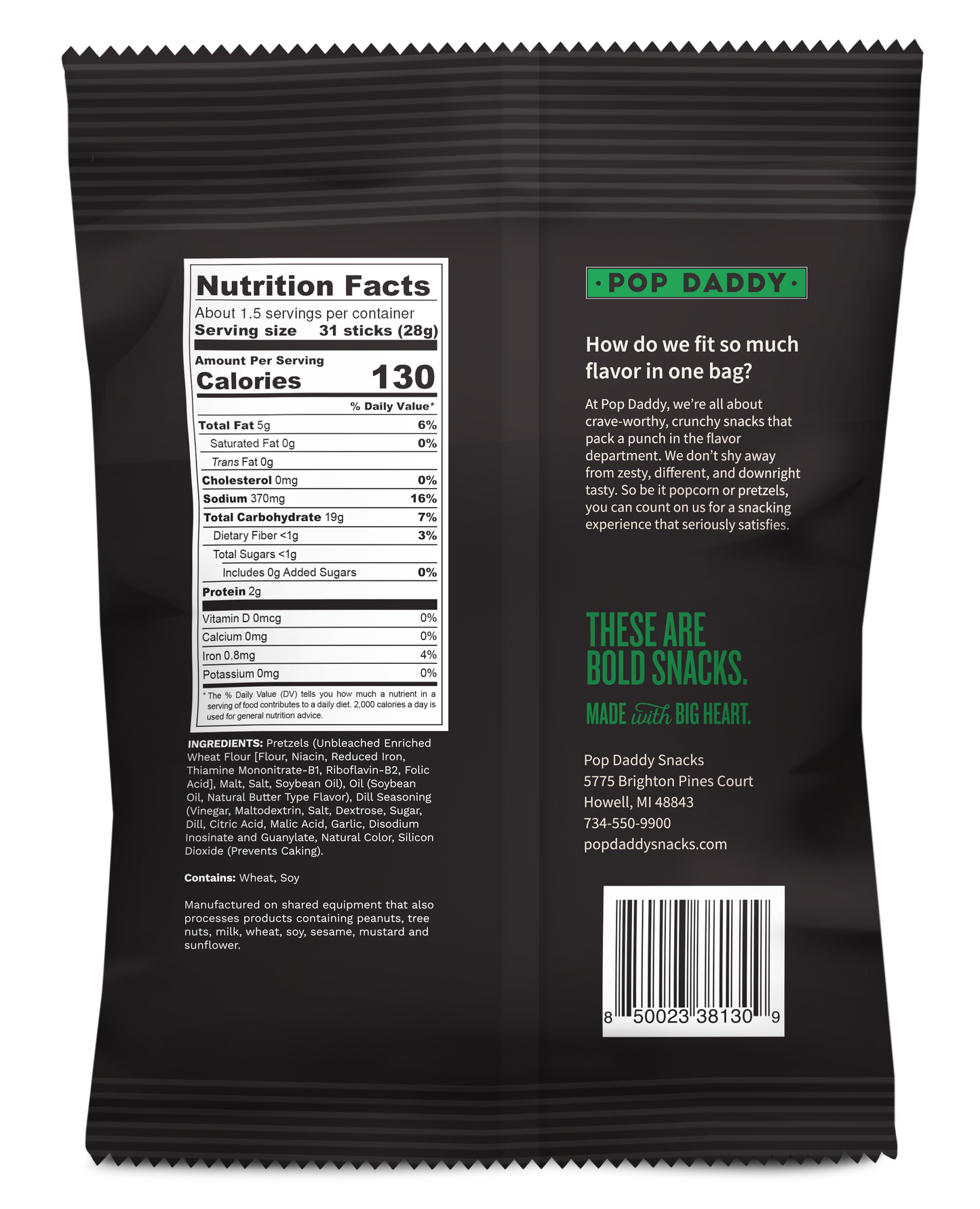 Seasoned Pretzels - 1.5oz - Dill Pickle