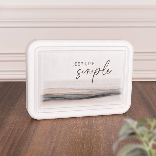 P. Graham Dunn - Keep Life Simple Ornate Tabletop Décor