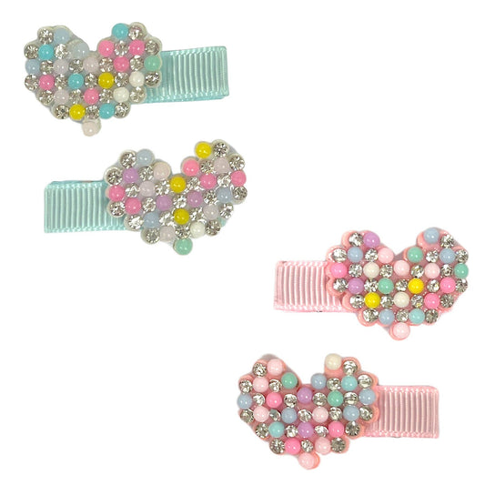 Pink Poppy USA - Pearl Rhinestone Hair Clips | Pack Of  6