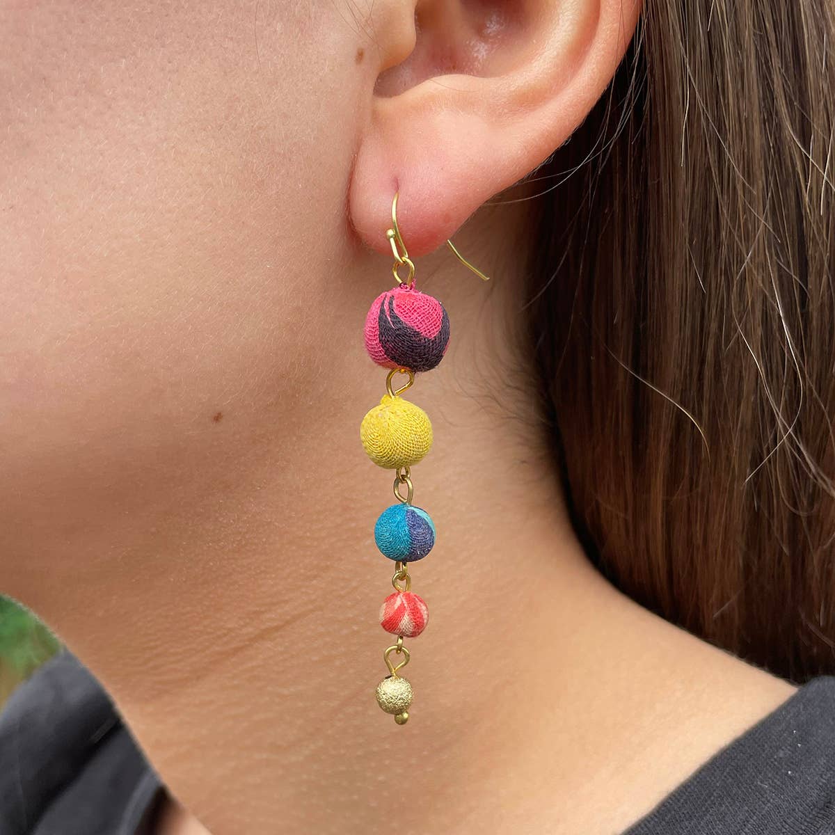 WorldFinds - Evolving Kantha Earrings