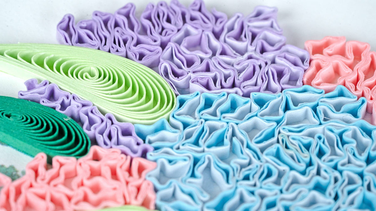 Quilled Hydrangea Bouquet Birthday Card | Floral Card