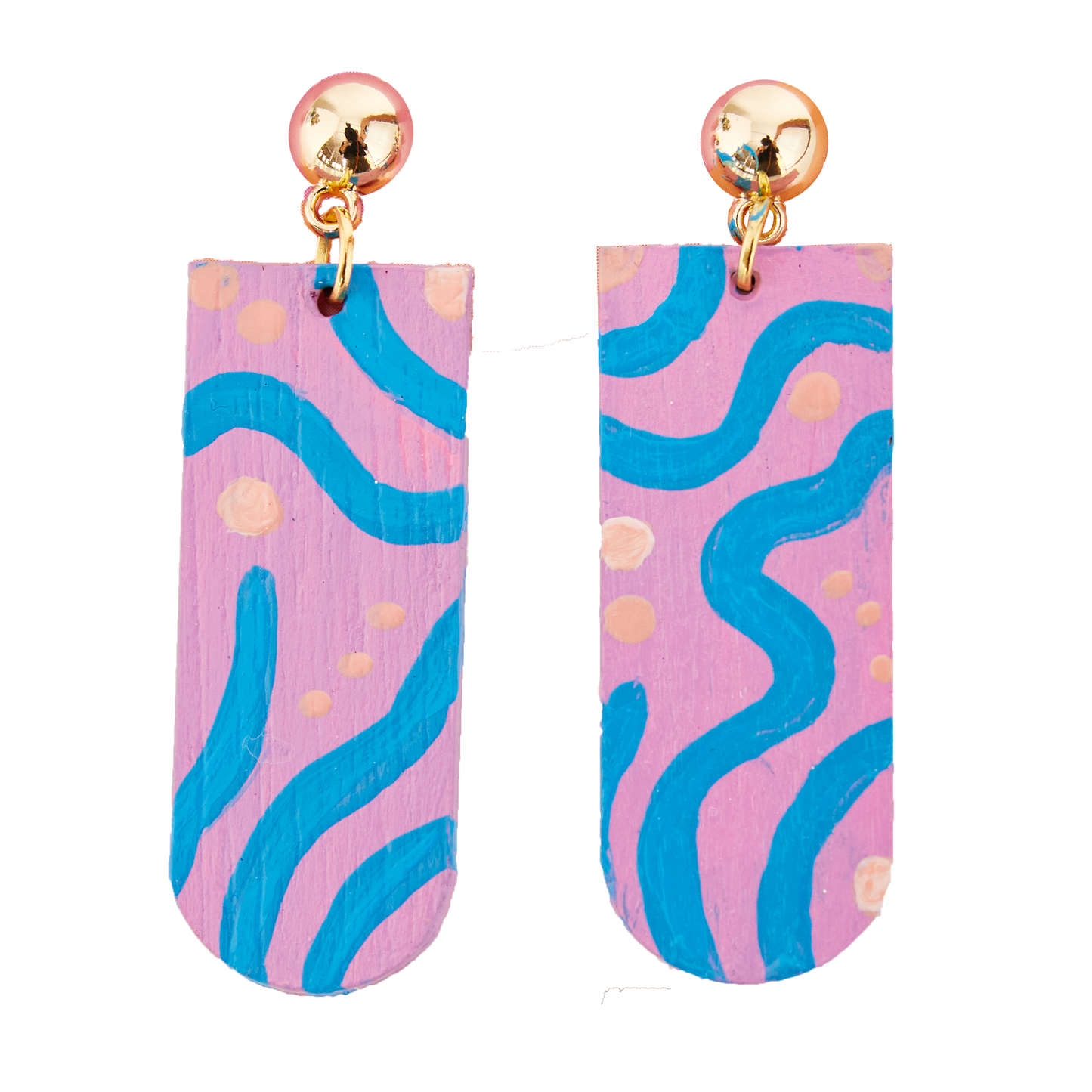 Painted Wood Earrings - Adult Craft Kit