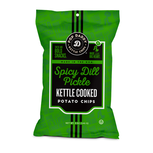 Kettle Cooked Potato Chips - 5oz - Spicy Dill Pickle