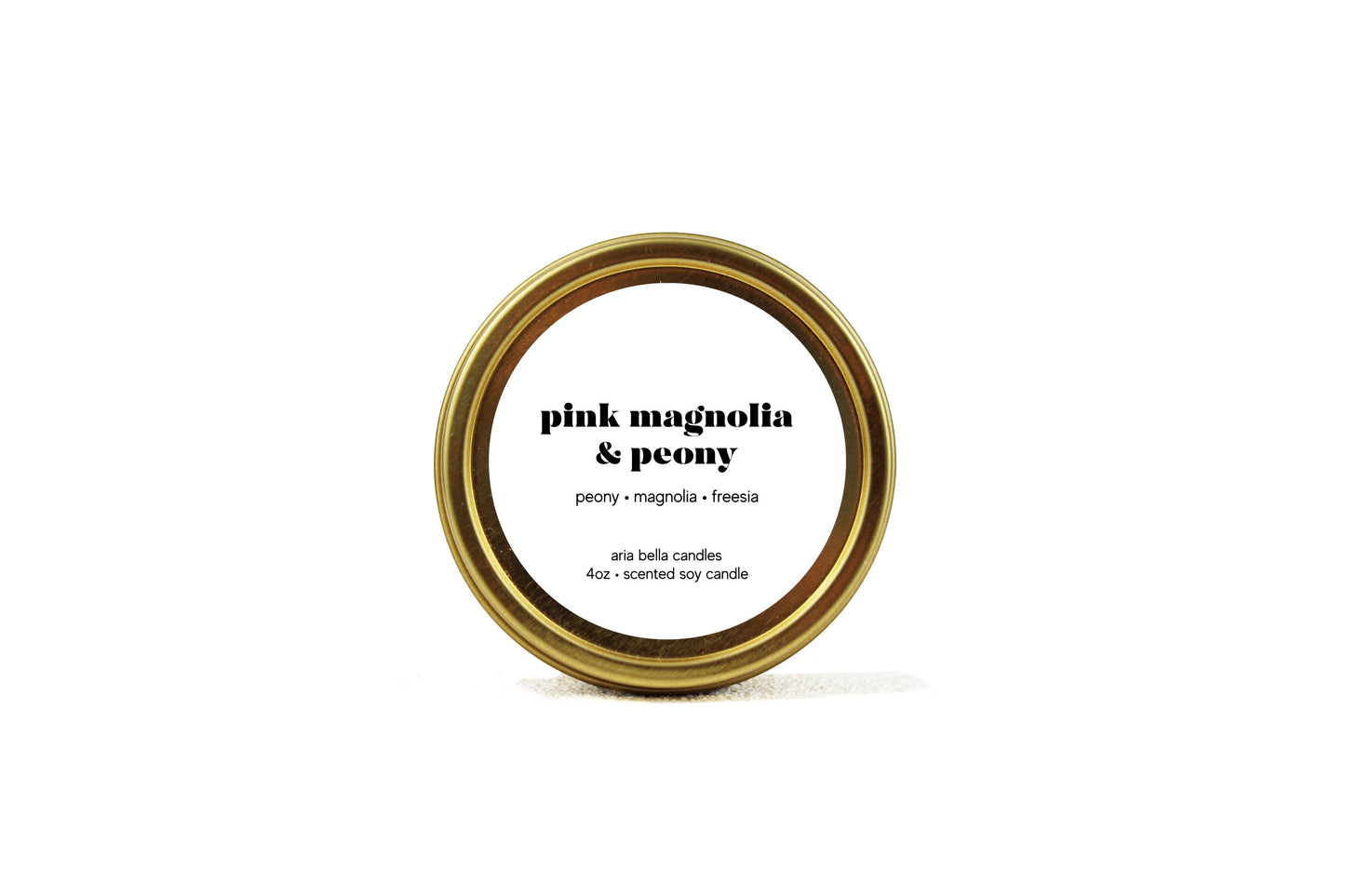 Pink Magnolia & Peony Soy Candle 10.5oz Glass Jar