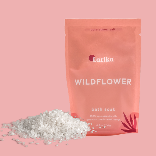 Epsom Bath Soak - Wildflower - Pink Red