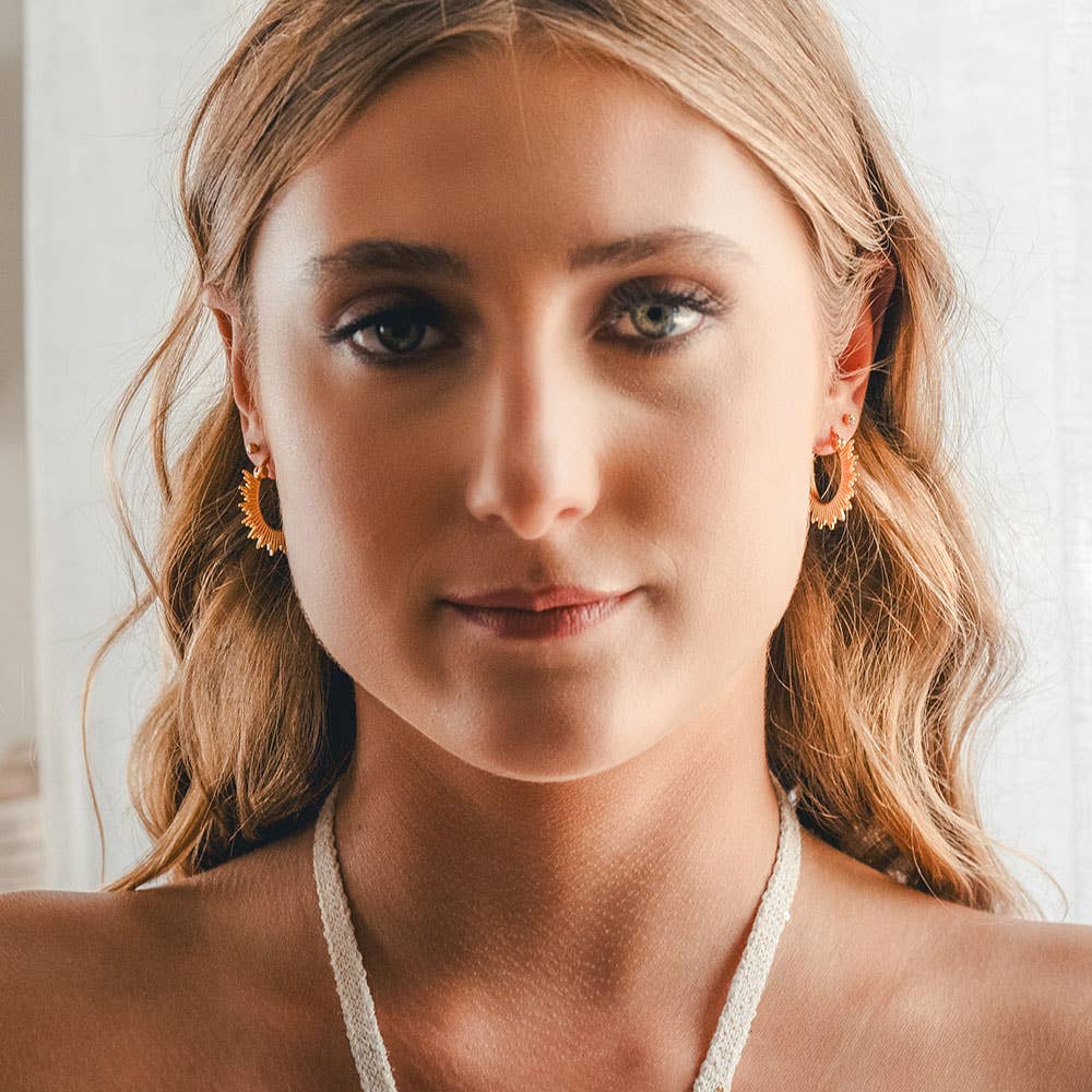 Amano Studio - Sunburst Hoop Earrings