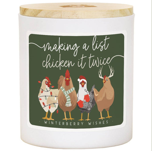 Making List Chicken - Winterberry Wishes - Candles