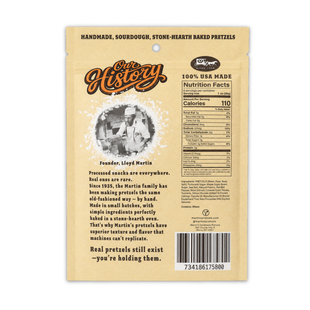Martins Handmade Pretzels - Maple Bourbon Pretzel Pieces 6oz.