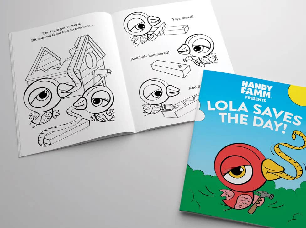 Lola Saves The Day Coloring Book