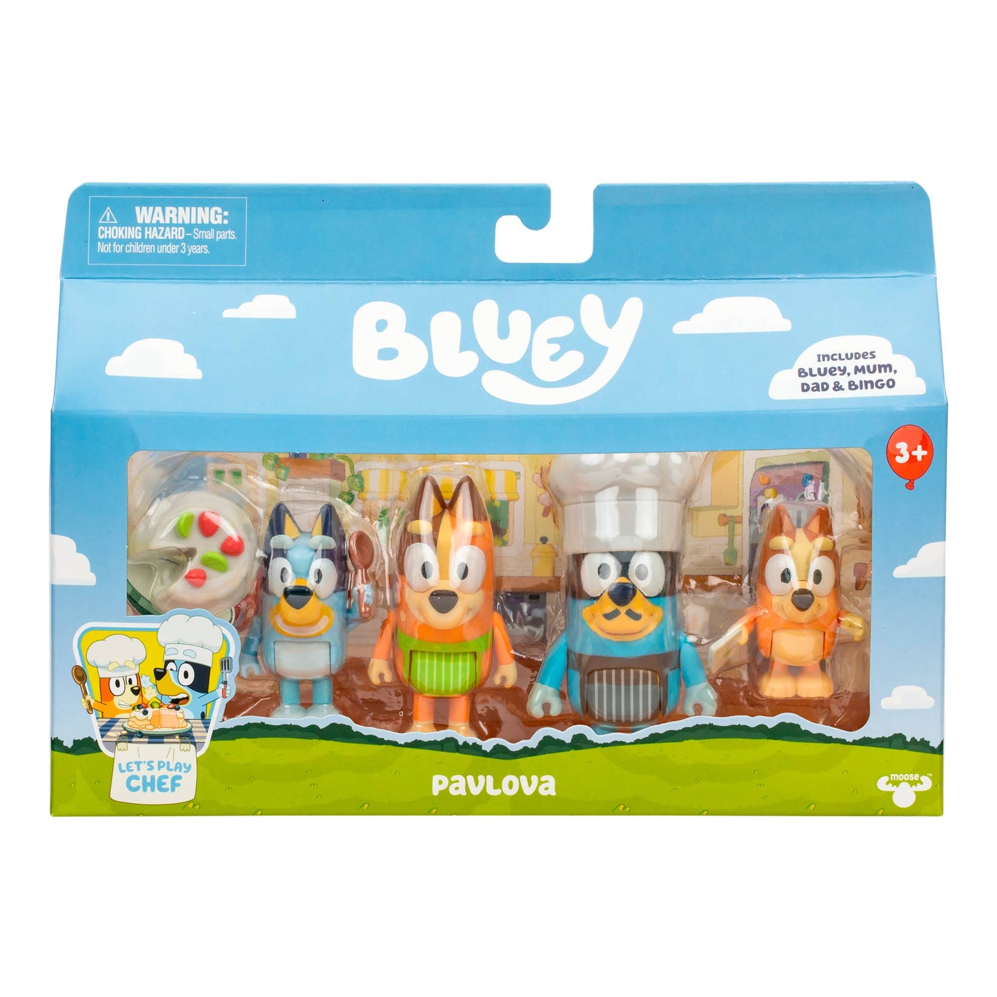 Moose Toys - Bluey Family 4-Pack Figure Set