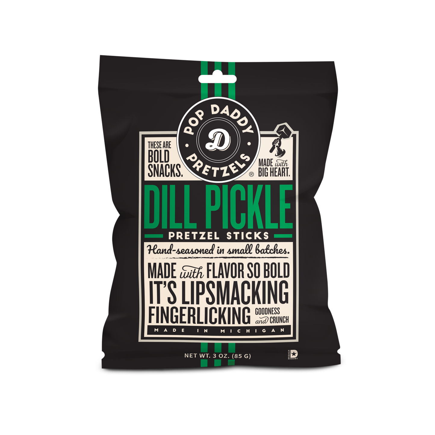 Seasoned Pretzels - 3oz - Dill Pickle