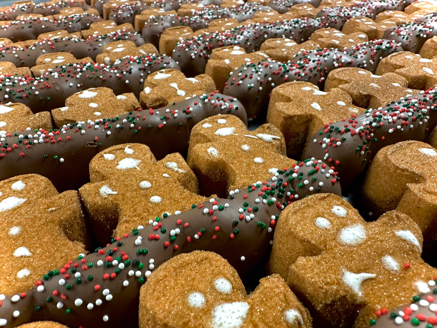 O'Shea's Candies Sweet Shop - Christmas Gingerbread O’Marshmallow Drizzled w/Milk Choc 3Pk