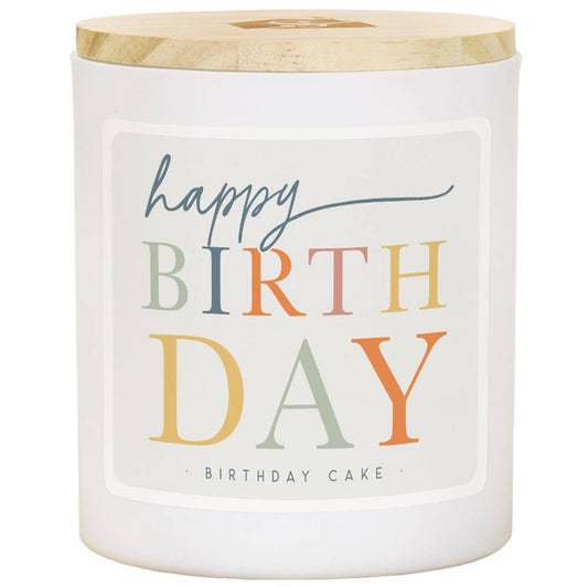 Happy Birthday Colorful - Birthday Cake - Candles