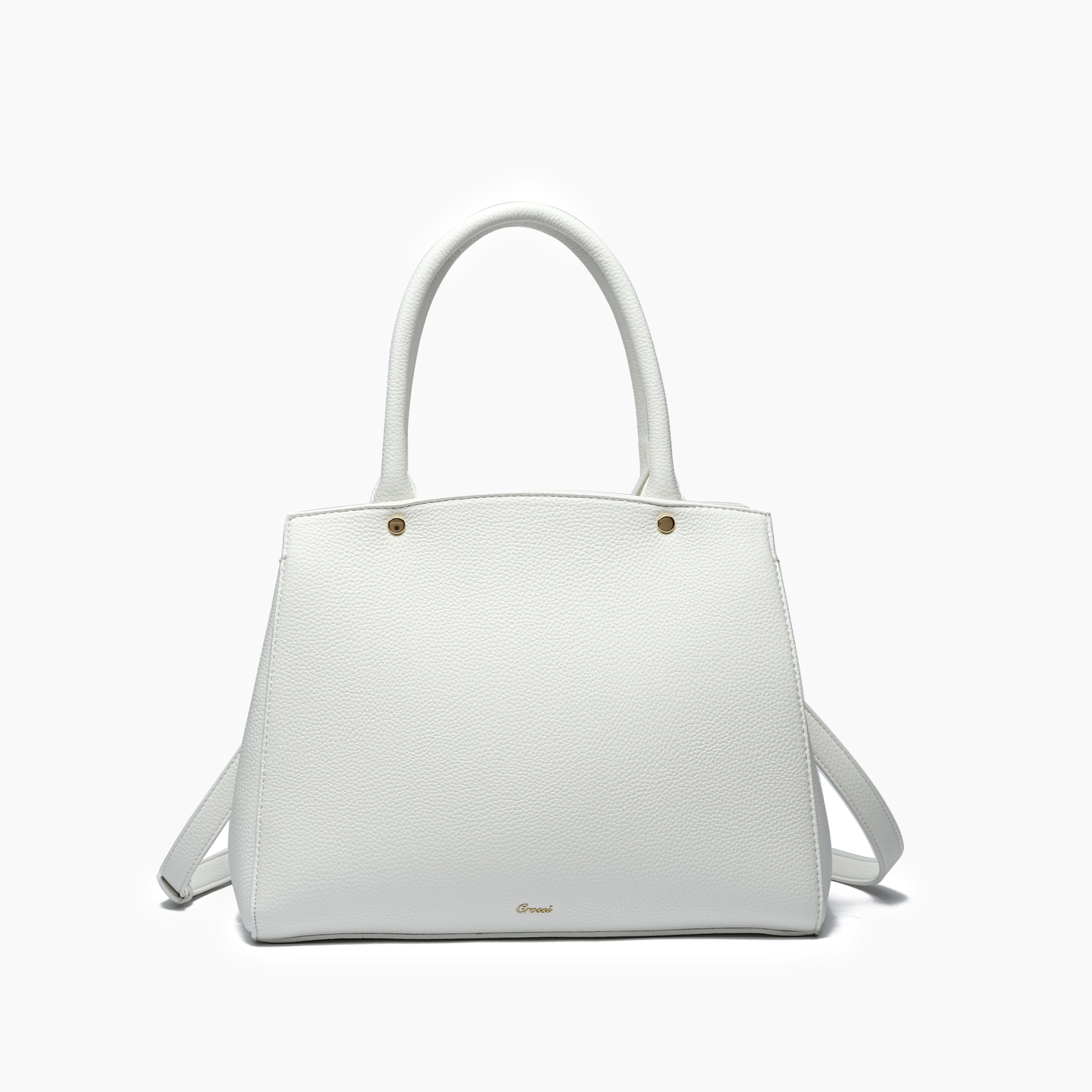Poppy Bowtie Structured Top Handle Spring Shoulder Bag-  Beige