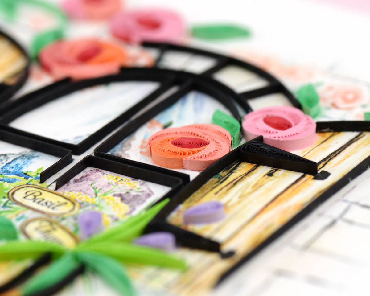 Quilling Card - Herb Garden