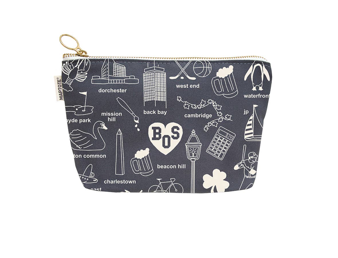 Boston Zipped Pouch - Cotton Canvas, USA Made