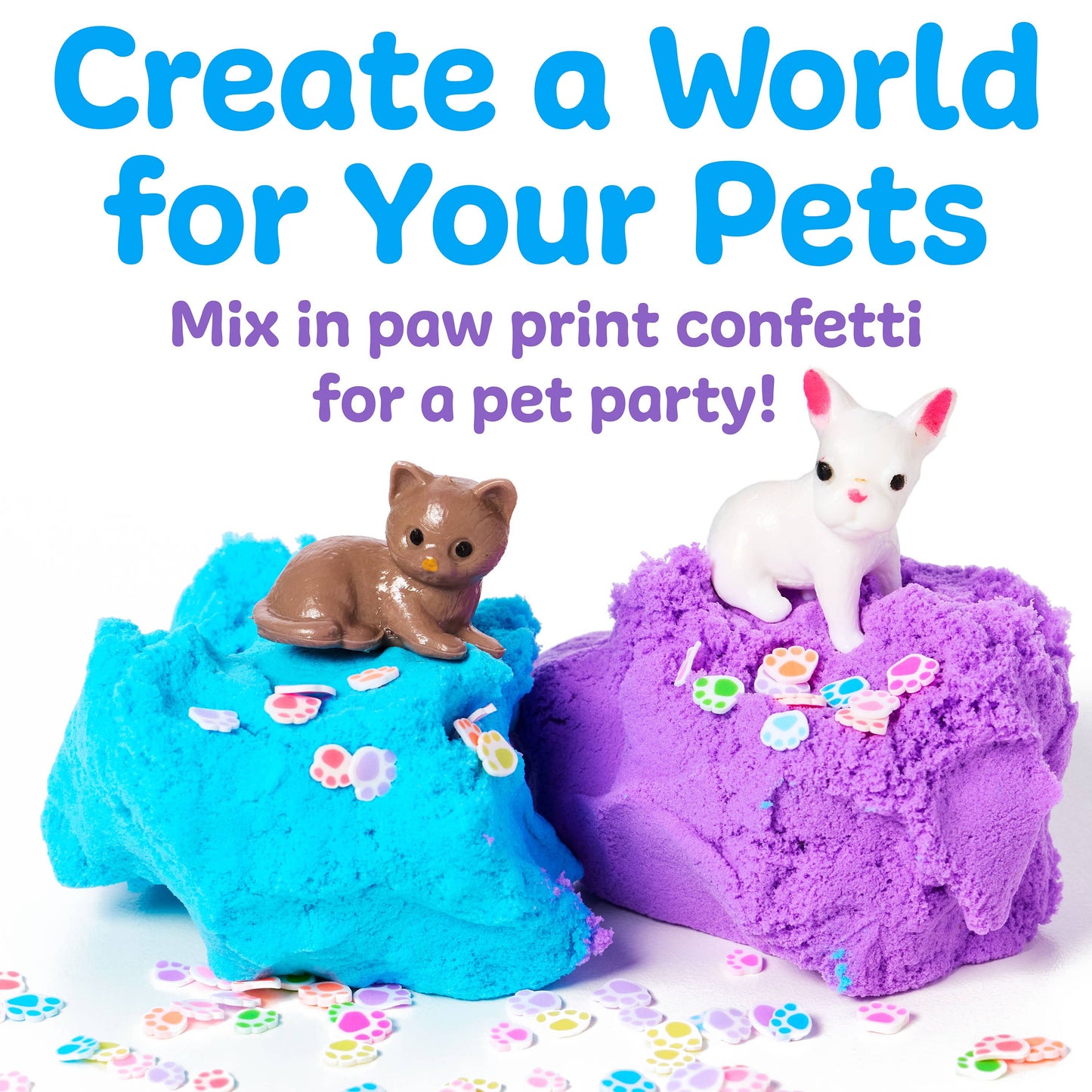Sensory Mini Play Kit Jar with Cloud Clay - Pets Theme