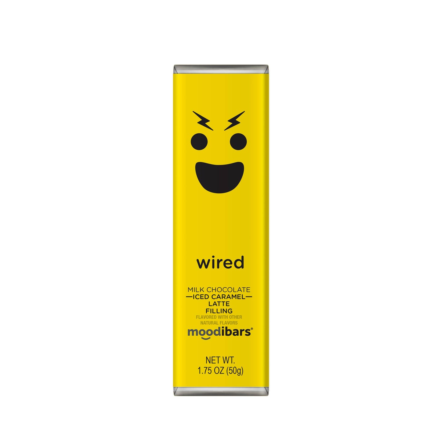 Moodibars WIRED Milk Chocolate Iced Caramel Latte Filled 1.75oz Bar