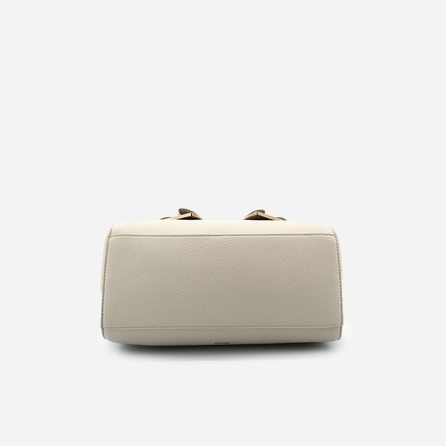 Poppy Bowtie Structured Top Handle Spring Shoulder Bag-  Beige