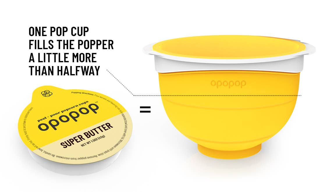 Super Butter Pop Cups Popcorn Kernels
