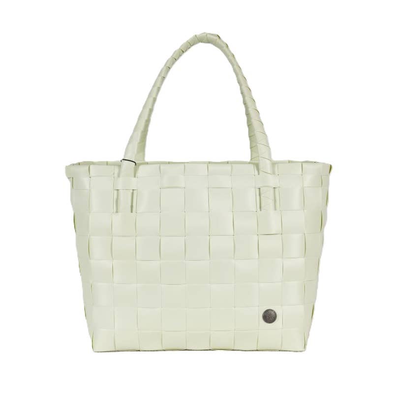 Handed By - Paris Recycled Handwoven Tote Bag - Mint Green