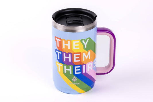 Pride 20oz Boulder Insulated Mug/Tumbler - They Them Theirs