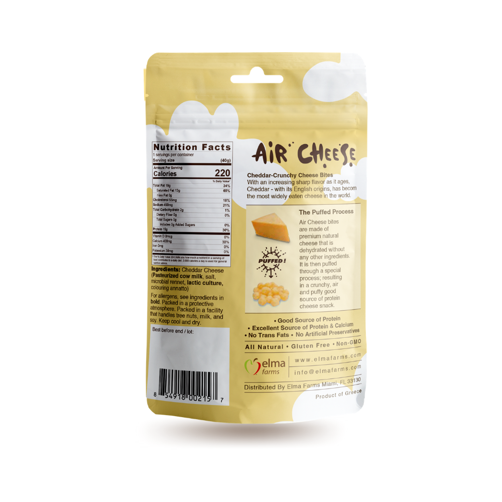 POSHI - Air Cheese -  Cheddar 1.42oz/48ct