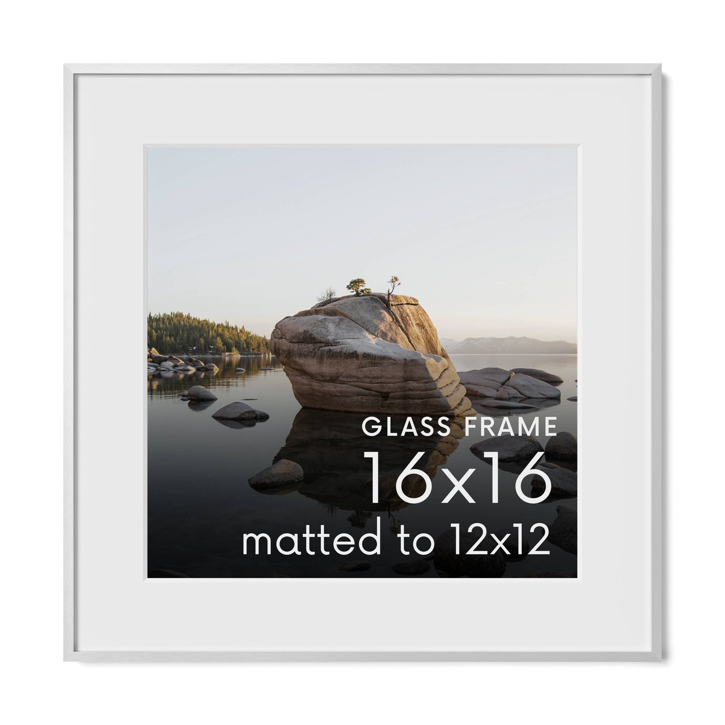 Haus and Hues - Silver Metal Frame with Glass