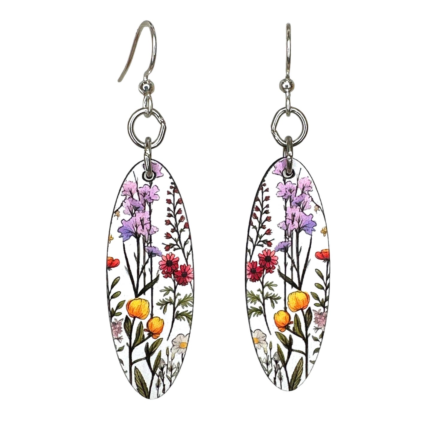 California Wild Flowers Blossom Earrings