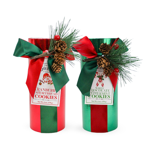 Too Good Gourmet - Metallic Deco Tube: White Chocolate & Cranberry Cookies