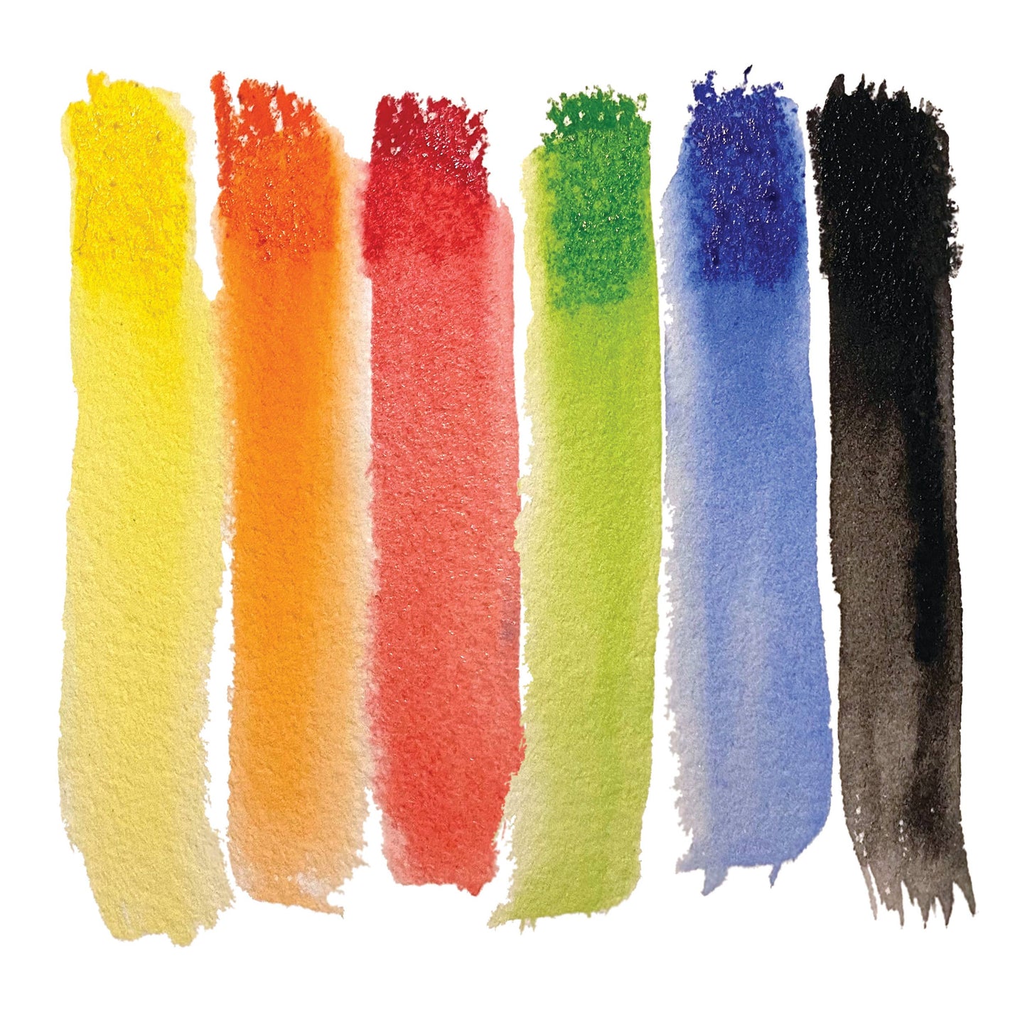 Extra-Large Watercolor Pencils - 6 Eco-Friendly Colors | without 12 jumbo pencil sharpeners