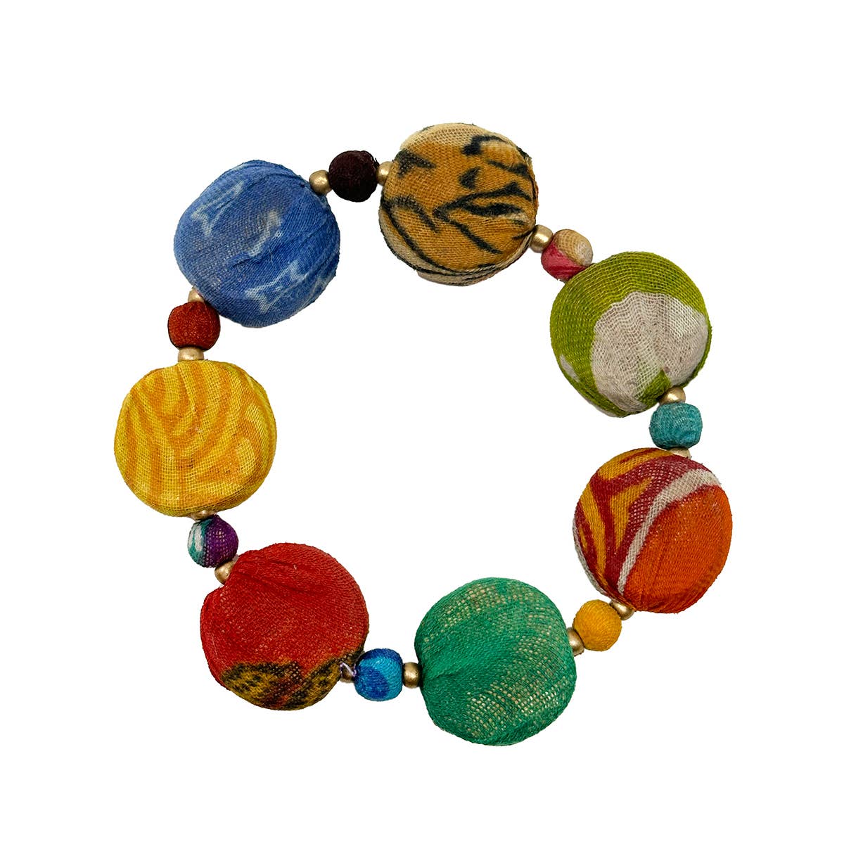 WorldFinds - Kantha Pastille Bracelet