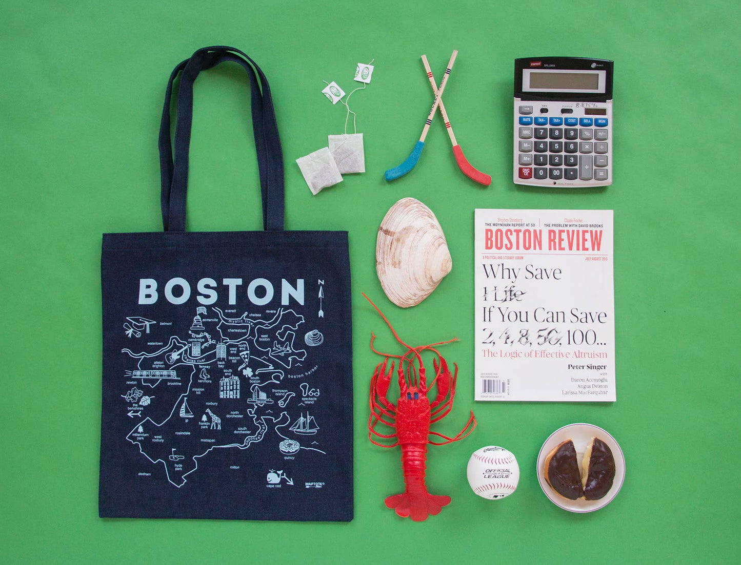 Boston Denim Tote - Cotton Denim, USA Made