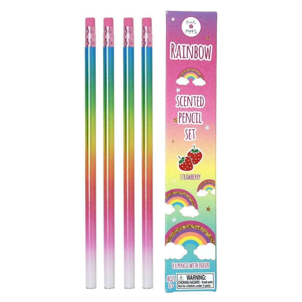 Rainbow Scented Pencils 4Pk