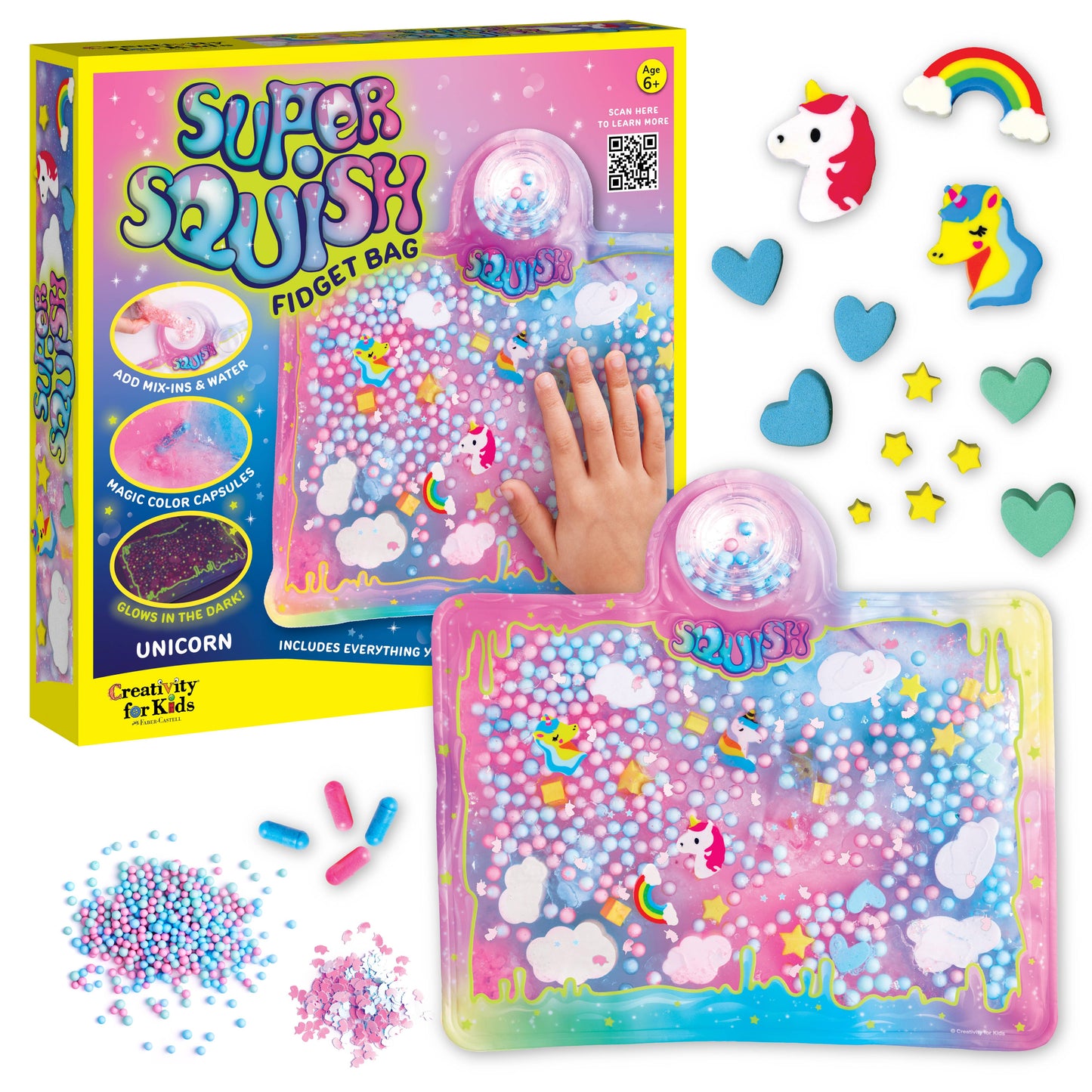 Mix and Make Your Own Super Squish Fidget Bag - Sparkle Unicorn