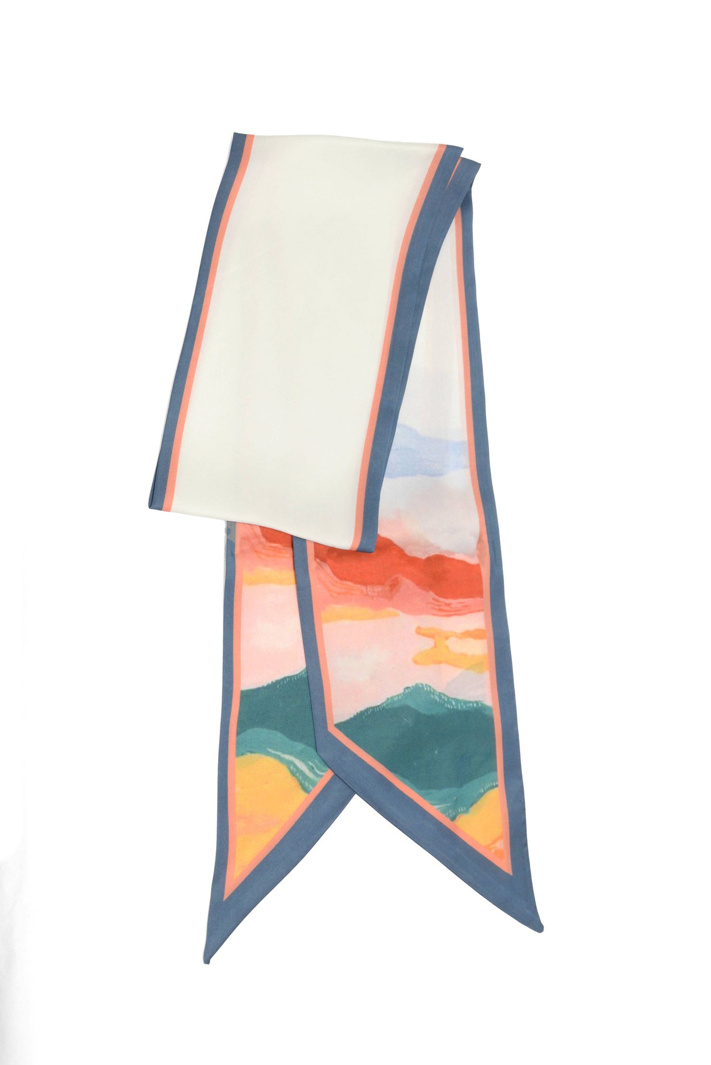 Multi Agate Double Sided Scarf 145x13