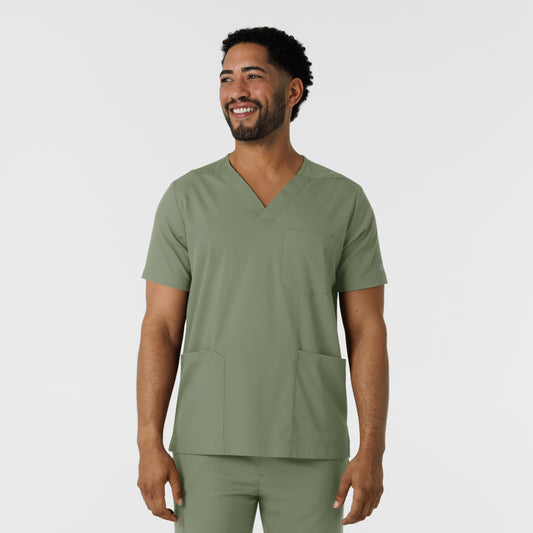 WonderWink Boundless Men's Multi Pocket V-Neck Scrub Top