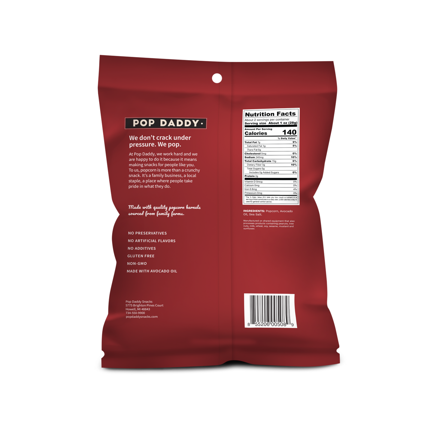 Flavored Popcorn - 2oz - Original