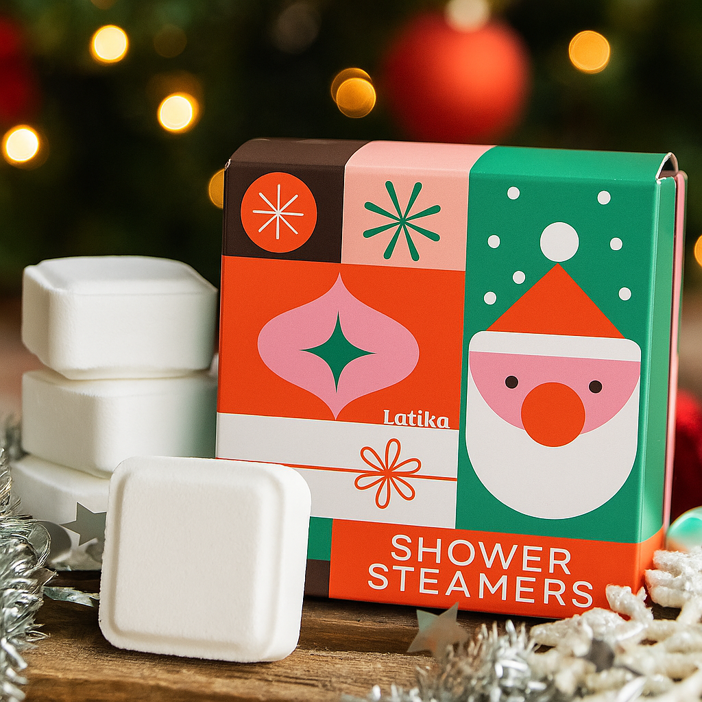 Latika Beauty - Geo Santa Shower Steamer Set - Christmas 🎅