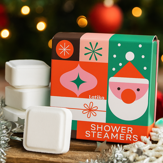 Latika Beauty - Geo Santa Shower Steamer Set - Christmas 🎅