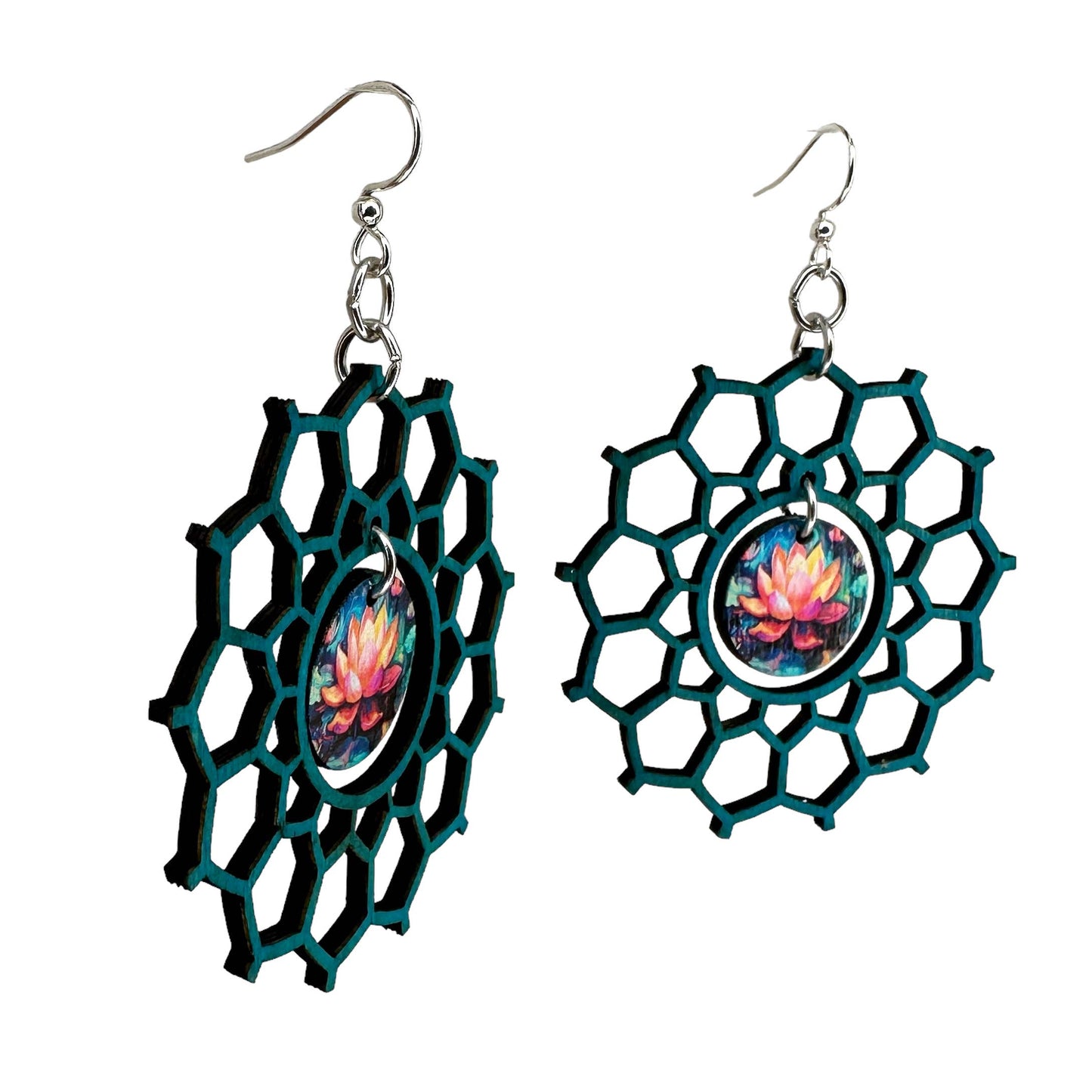 Centered Lotus Earrings