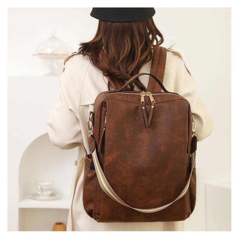 UZ Wholesale Store - Fashionable PU Large Capacity Backpack