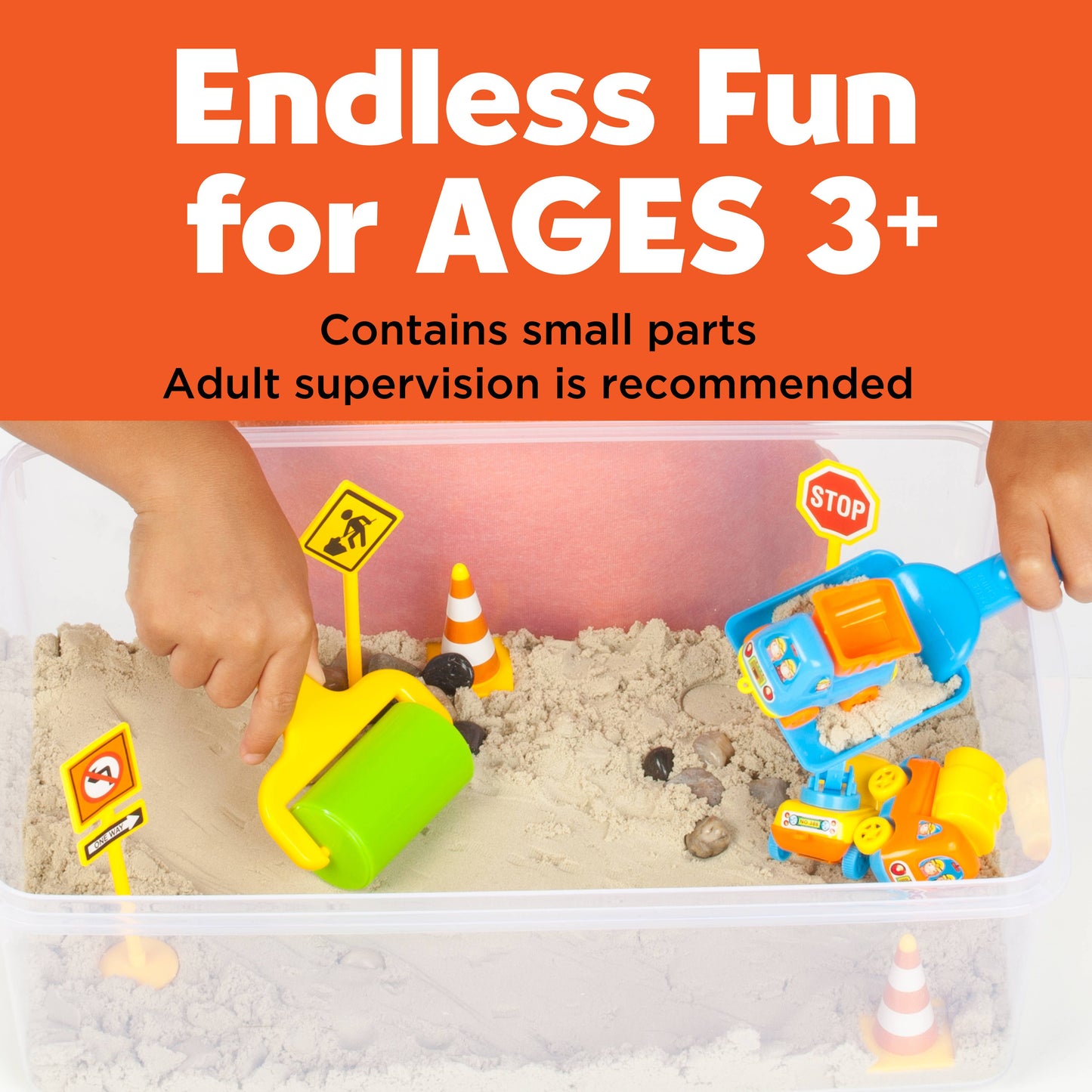 Sensory Bin Construction Zone Activity Bin