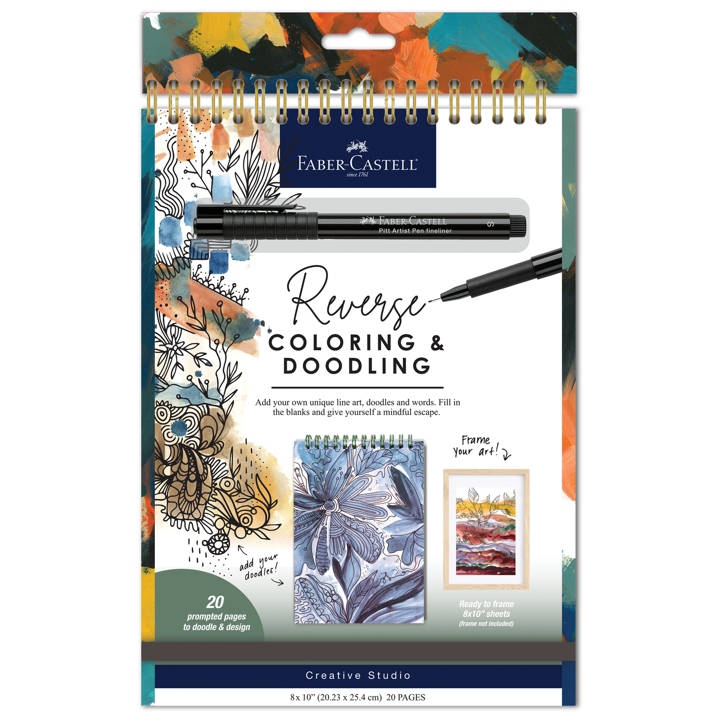 Reverse Coloring and Doodling Book - Neutral Edition