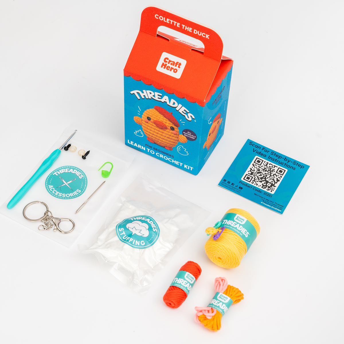 Craft Hero - Crochet Kit for Beginners — Colette the Duck