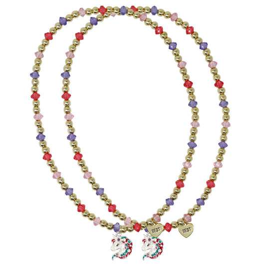 BFF Unicorn Necklace & Bracelet Set